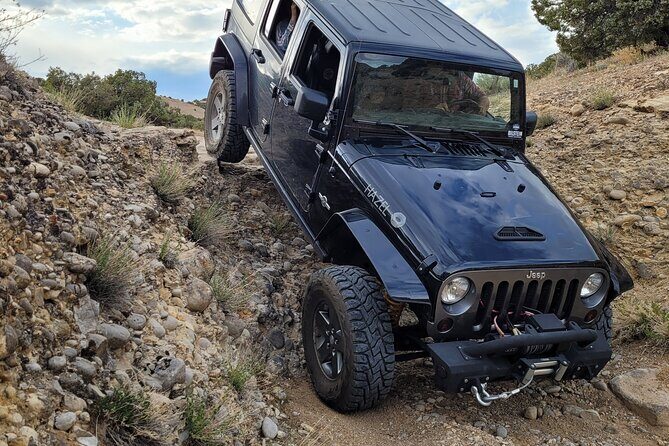 Rhodes Off Road Adventures Guided Jeep Tour from Rock Crawling to Petroglyphs - First Stop: Moonshine Arch