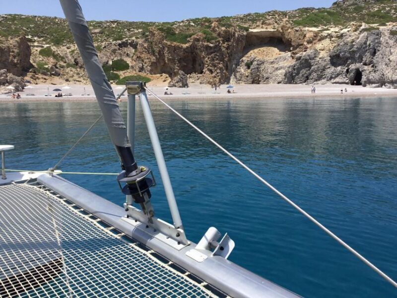 Rhodes: Sailing Catamaran Day Cruise with food and drinks - Included and Not Included
