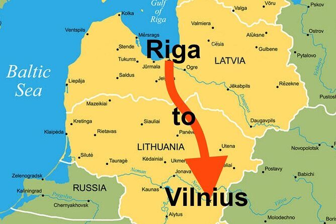 Riga to Vilnius - Sightseeing transfer - Key Points