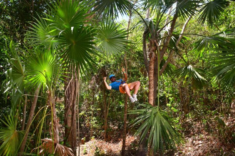 Rio Secreto Nature Reserve: Bicycle, Rappel & Ziplines Tour - Gliding Over the Trees on Ziplines