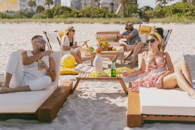 Riviera Suite Private Beach Lounge and Picnic Set Up - Key Points