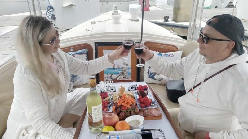 Romantic Boat Cruise with Wine & Cheese or Surprise Dinner - A Romantic Escape on the Water: Our Take on the Marina del Rey Boat Cruise