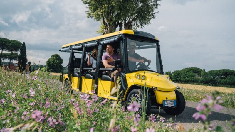 Rome: Appian Way Golf Cart Tour with Roman Catacombs Entry - FAQs