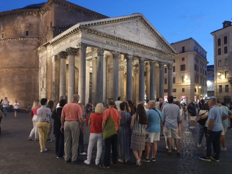 Rome by Night: City Center Lights and Wonders Guided Tour - The Tour in Detail: Walking Through Rome’s Nighttime Magic