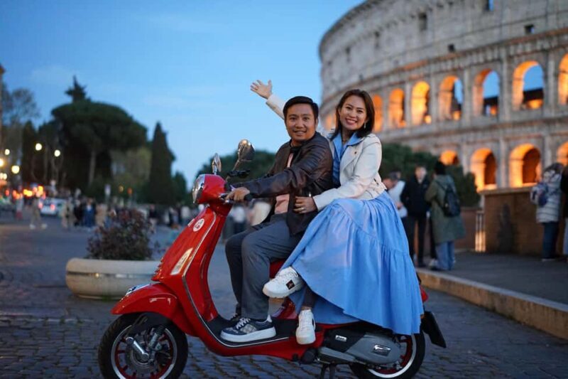 Rome: City Highlights Nighttime Vespa Photoshoot Jouney - What to Expect During Your Night Ride