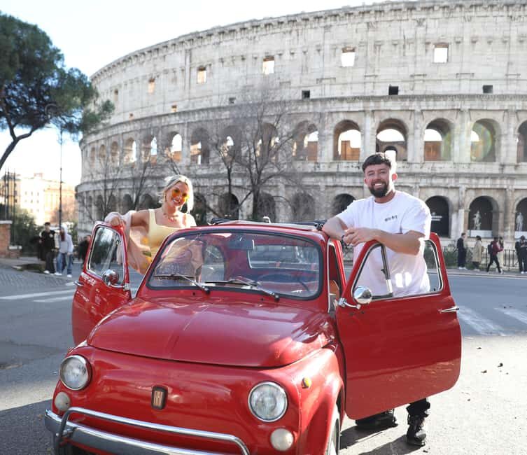 Rome: City Tour in a Retro Fiat 500 with Photo Stops - FAQs