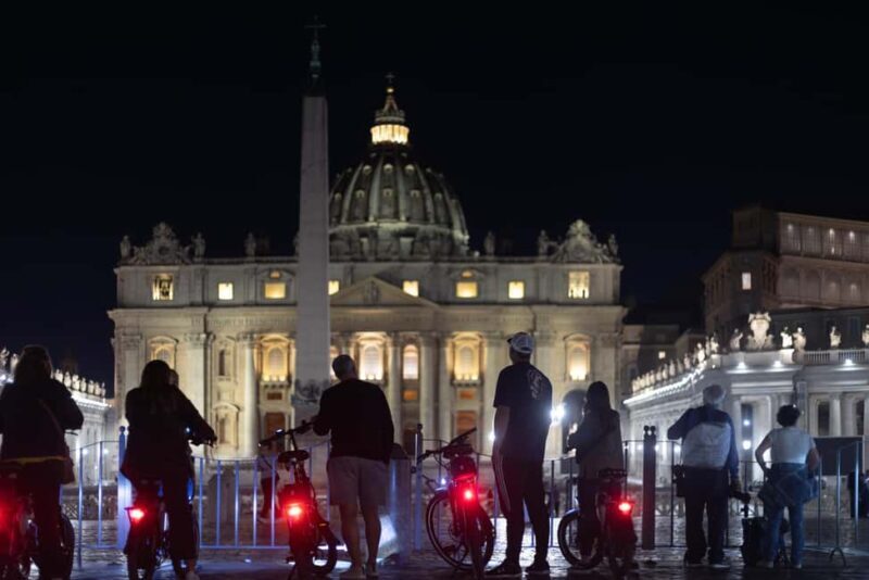 Rome: E-Bike Night Tour with Food & Wine Option - Key Points