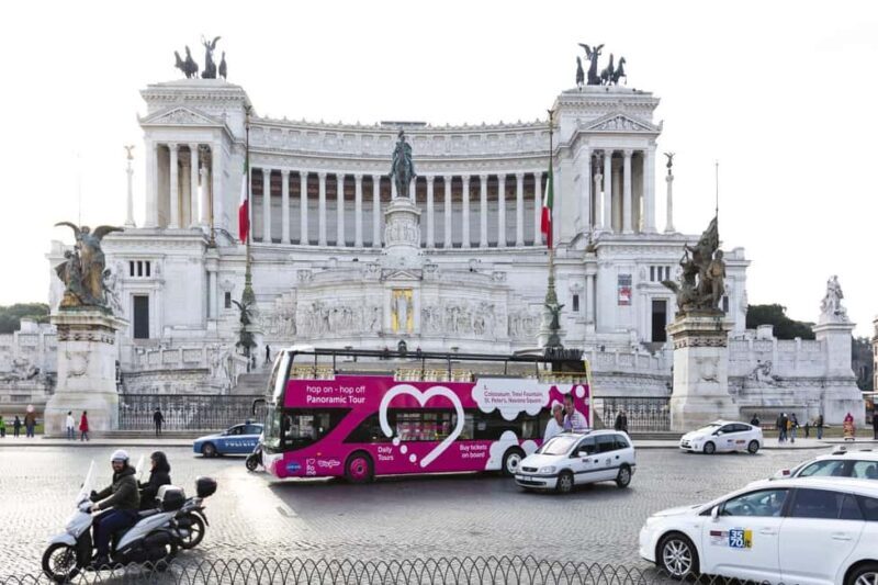 Rome: Hop-on Hop-off Bus tour + Pantheon Priority Entry - What’s Included and What’s Not