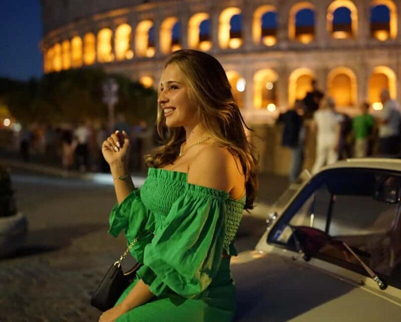 Rome: Night Magic Vintage Car Experience Photoshoot - The Experience Reviews