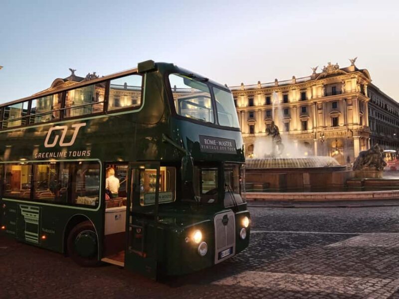 Rome: Nighttime Tour by Open-Top Bus - Key Points