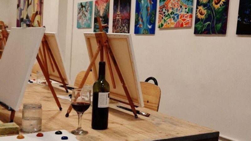 Rome: Paint and Sip Wine class - The Value of the Experience