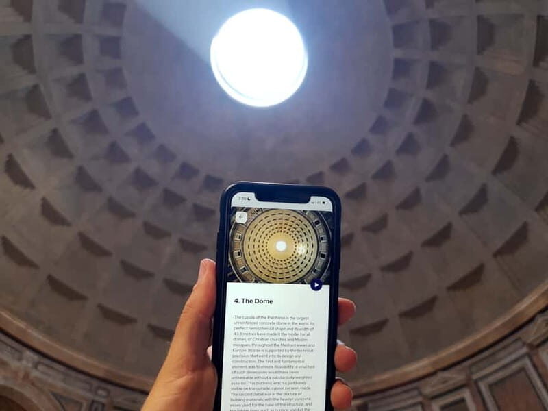 Rome: Pantheon Priority Entry Ticket & Interactive App - Key Points