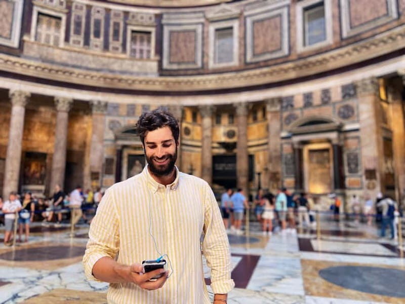 Rome: Pantheon Priority Entry Ticket & Interactive App - The Experience of Visiting the Pantheon
