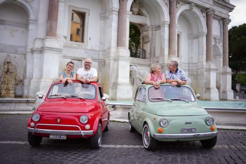 Rome: Photography service with Classic car fiat 500 - The itinerary breakdown