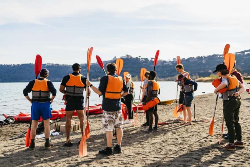Rome: Popes' Lake, Kayak Tour with swimming & Roman Pizza - The Weather, Group, and Logistics