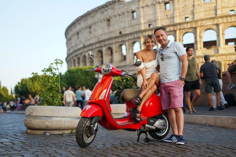 Rome Professional Photoshoot with free transport with Vespa - The Value of This Experience