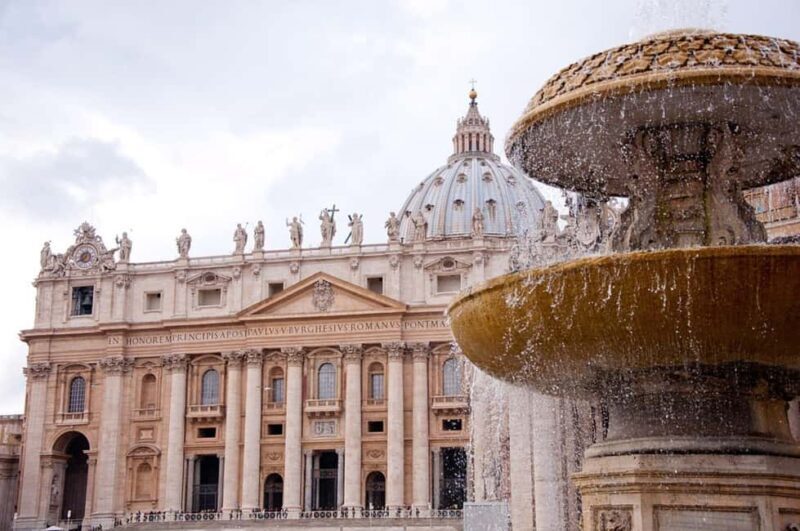 Rome: St.Peters Basilica, Tombs & Dome Tour Entry Ticket - Key Points