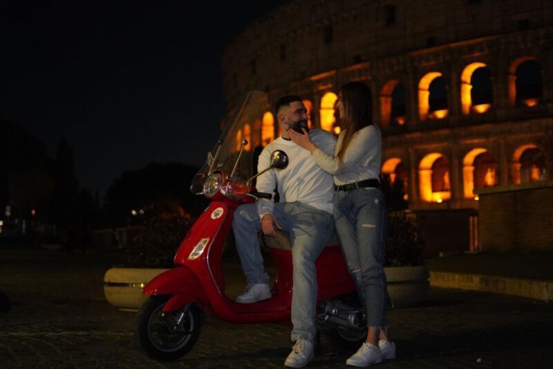 Rome: Vespa Scooter Night Tour with Pro Photographer service - Key Points
