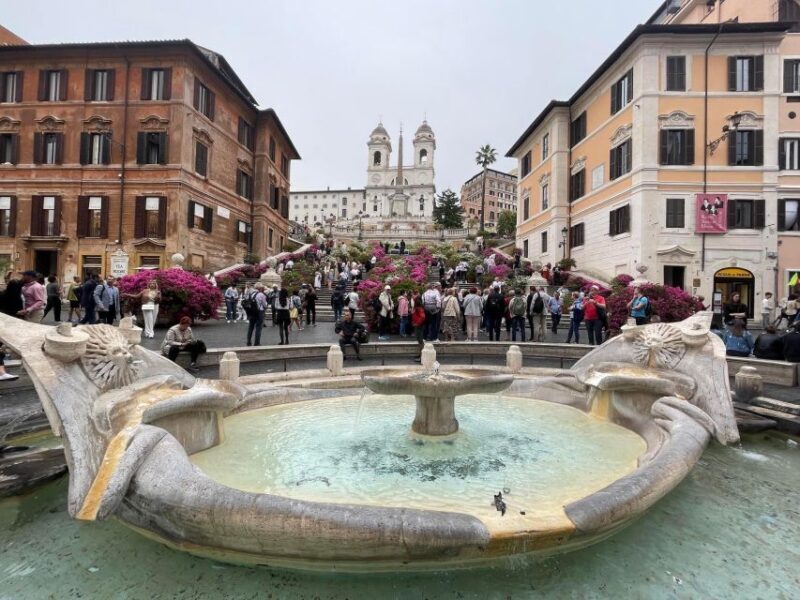Rome Walking Tour: Ancient Ruins to Modern Fashion District - Piazza di Spagna: The Spanish Steps
