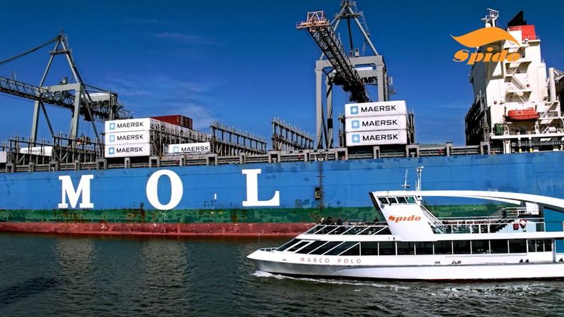 Rotterdam: Harbor Sightseeing Cruise - SS Rotterdam on the Return: A Classic Ship Moment