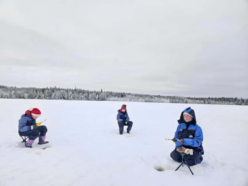 Rovaniemi: Ice Fishing from Private Lakefront Property & BBQ - Who Would Love This?
