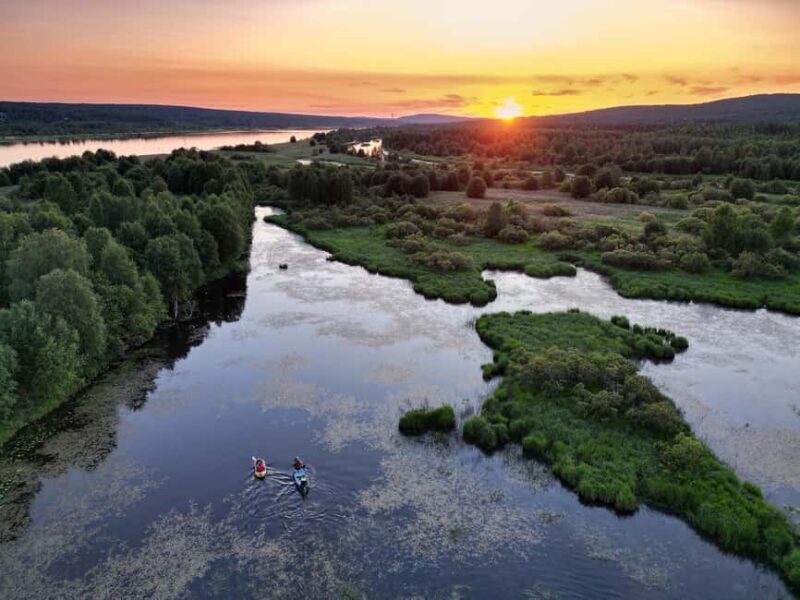 Rovaniemi: Relaxing Canoe Trip & Panoramic Sauna Experience - Key Points