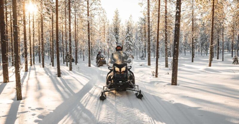 Rovaniemi: Sunrise Electric Snowmobile Tour with Snacks - Key Points