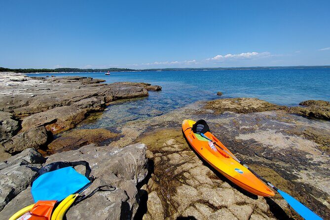 Rovinj Golden Cape Desert Islands Kayak & Snorkeling Tour - The Experience in Detail