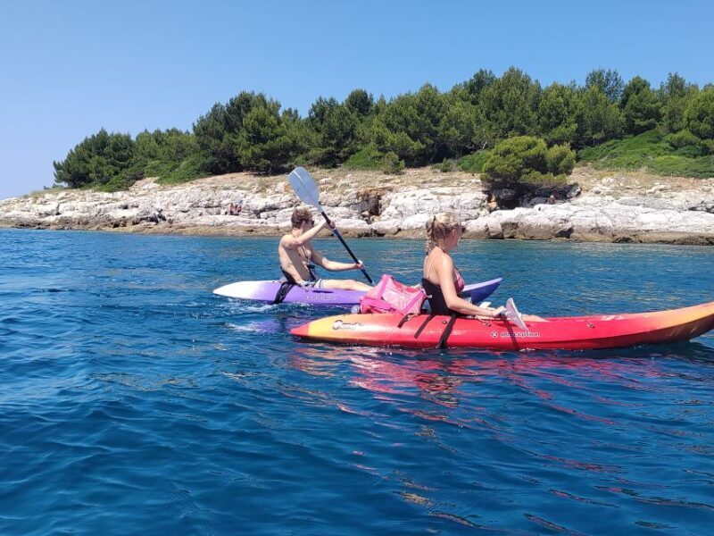 Rovinj: Golden Cape Desert Islands Kayak & Snorkeling Tour - Practical Details: Price, Duration, and Group Size