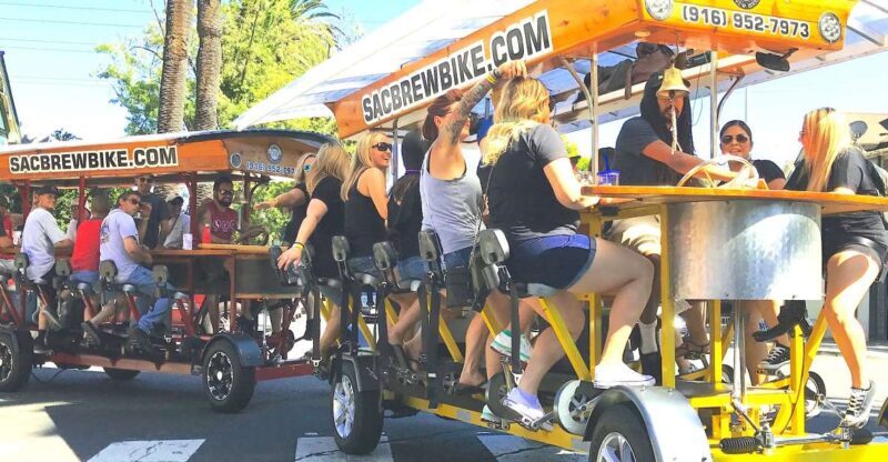 Sacramento: Pedal Bar Tour with 2 Stops - The Pros and Cons