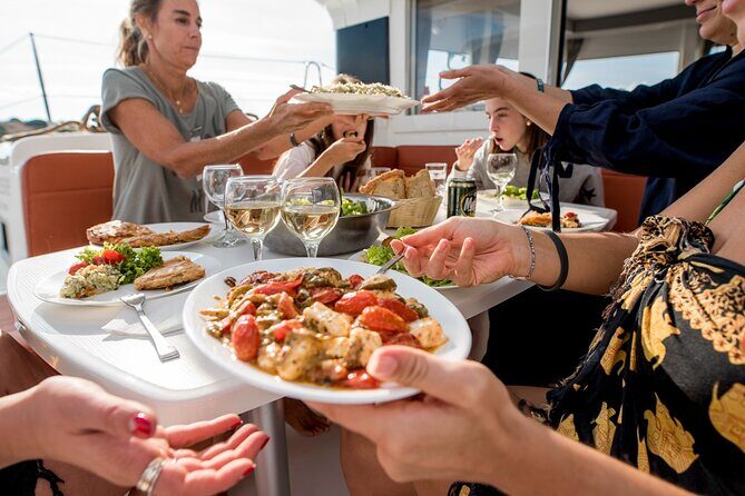 Sail the Athenian Coastline on a Catamaran with Meal & Wine - FAQ