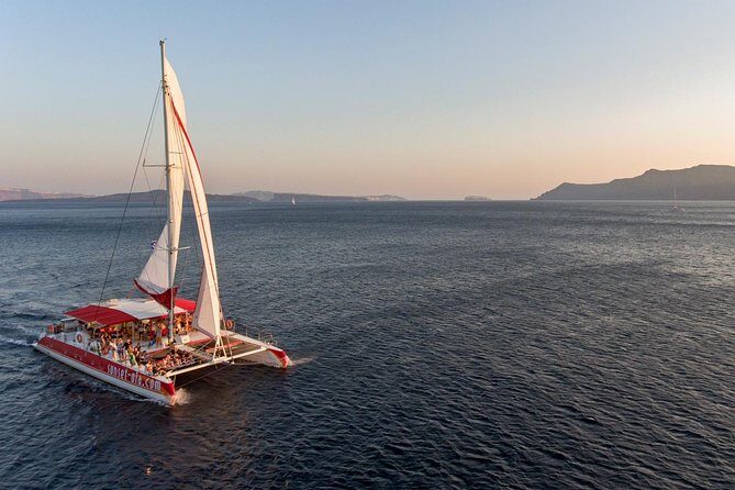 Sailing Catamaran Cruise in Santorini with BBQ, Drinks and Transfer - The Itinerary: What to Expect