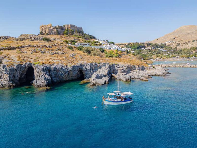 Sailing Lindos & Hidden Bays with Captain Vasilis - Key Points