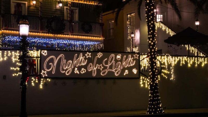 Saint Augustine Nights of Lights EV Ride - The Landmarks and Visuals