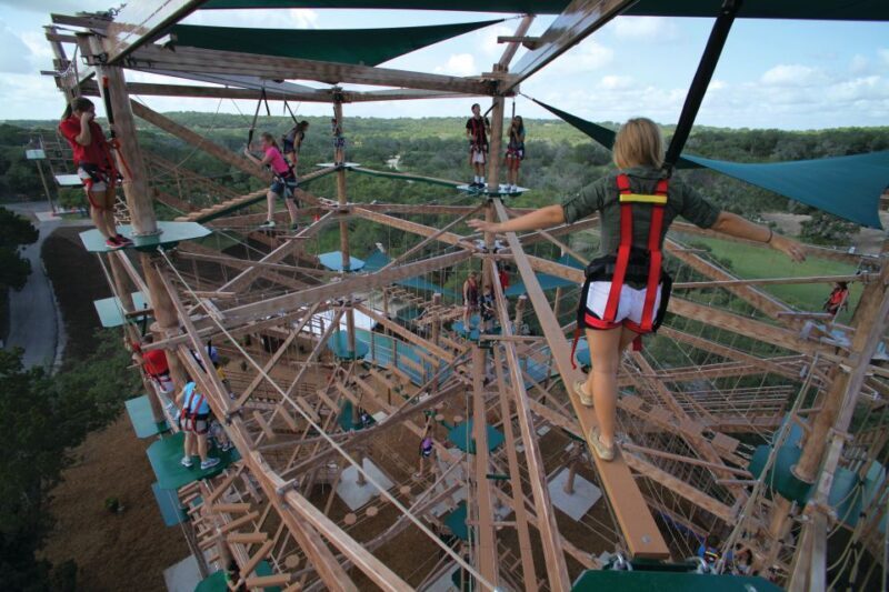 San Antonio: Twisted Trails Zip Rails, Ropes & Climbing Wall - The Ropes Course: A Closer Look