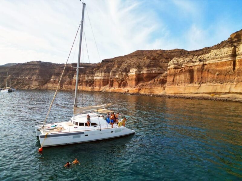 Santorini: Catamaran Cruise with Greek BBQ and Drinks - An In-Depth Look at the Santorini Catamaran Cruise