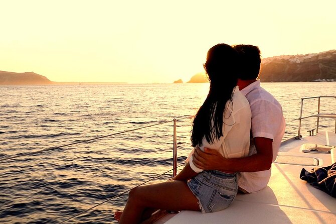 Santorini Catamaran Cruise with Greek Meal, Open-Bar and Sunset - The Three Swimming Stops: Each One Distinct