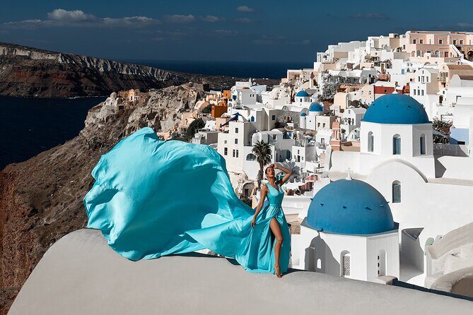 Santorini flying dress photo - The Real Deal: What You Can Expect