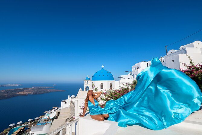Santorini Flying Dress Photography - Key Points