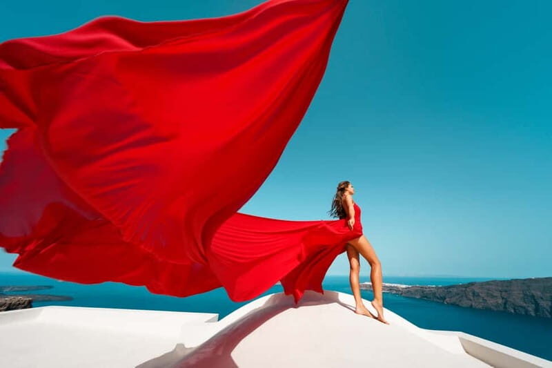 Santorini: Flying Dress Photoshoot - The Booking and Preparation Process