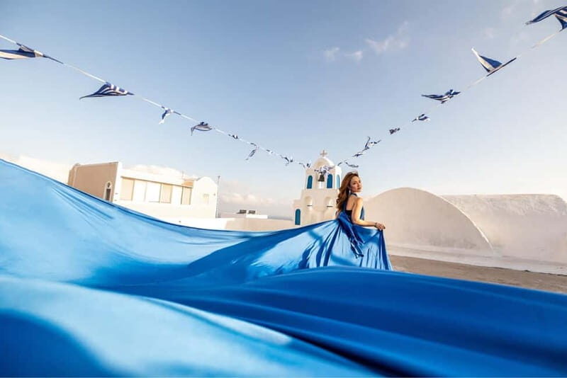 Santorini: Flying Dress Photoshoot **Dress Included** - FAQs