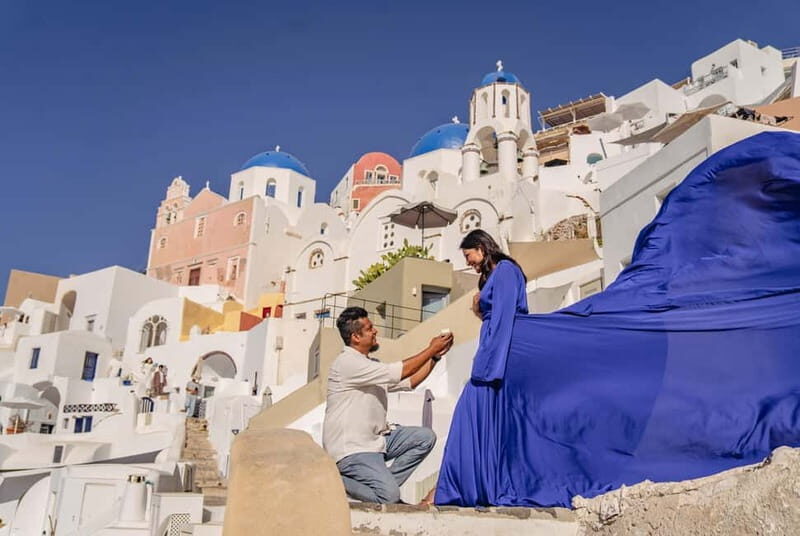 Santorini: Flying Dress Photoshoot Private Entry to Blue Dom - Who Will Love This Experience?