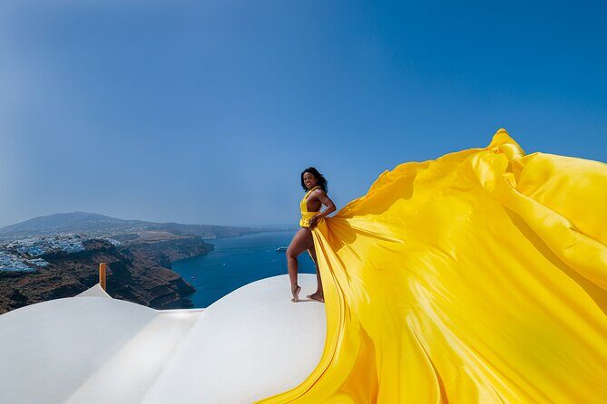Santorini Flying Dress Photoshoot  Private Tour & Photos - Key Points