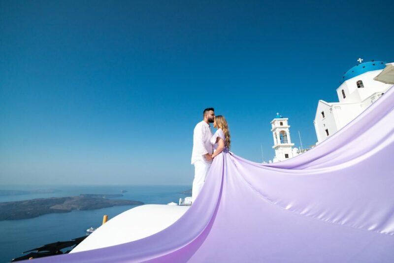 Santorini flying dress - Why Choose a Flying Dress Photoshoot in Santorini?
