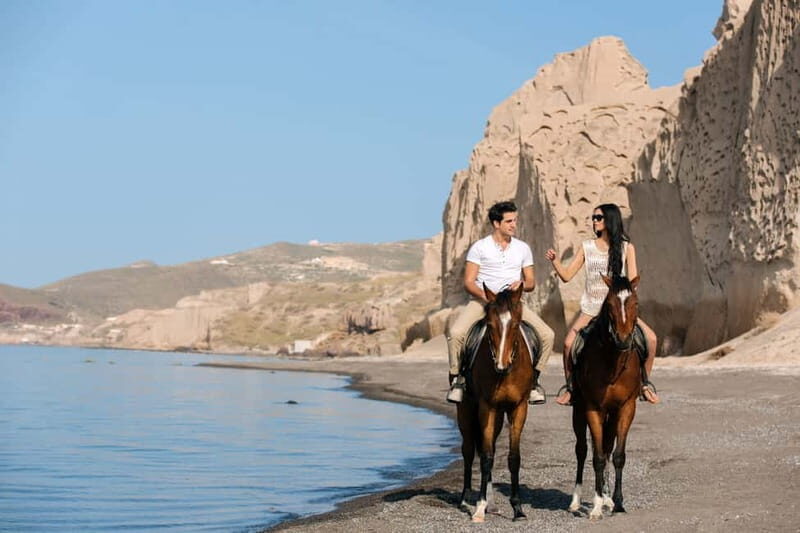 Santorini: Horseback Riding on the Black Sandy Eros Beach - The Hidden Gem: Eros Beach