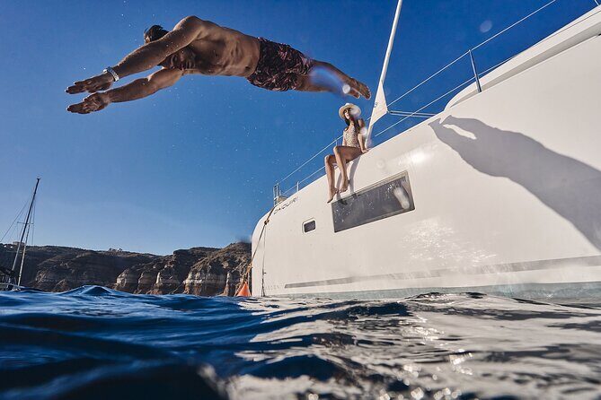 Santorini Oia: Caldera Luxury Sunset Cruise with BBQ & Drinks - Frequently Asked Questions