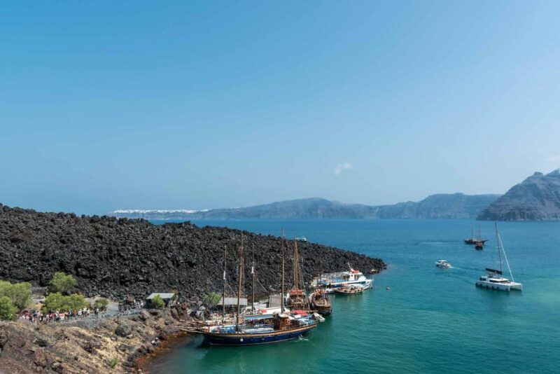 Santorini Port: Cruise to Volcano, Hot Springs & Thirassia - Palea Kameni and the Hot Springs