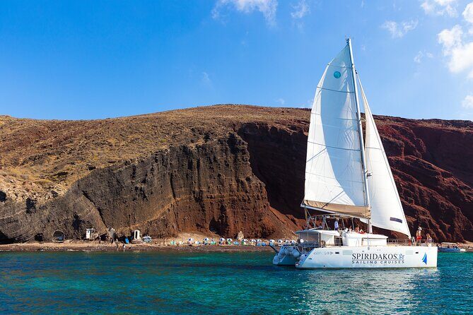 Santorini Private Catamaran Cruise with BBQ, Open Bar & Transfers - What to Expect from This Santorini Catamaran Cruise
