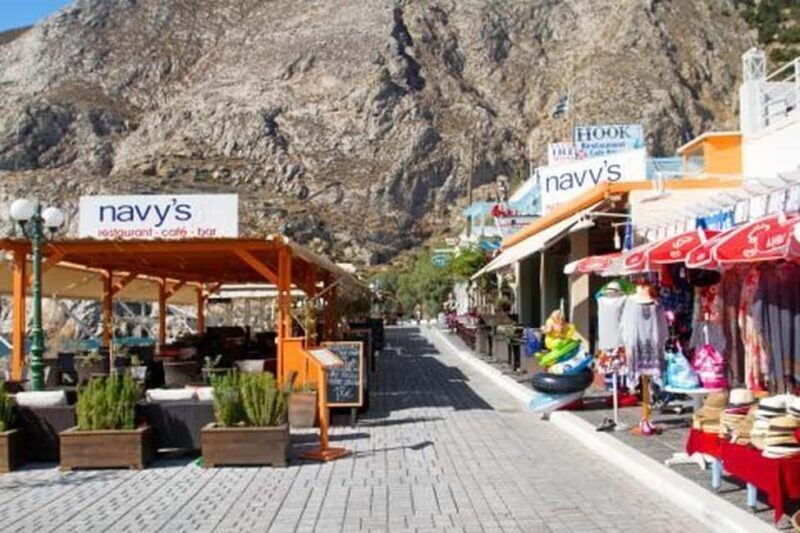 Santorini: Red Beach, Black Sand Beach w/ Lunch and Sunbeds - Key Points