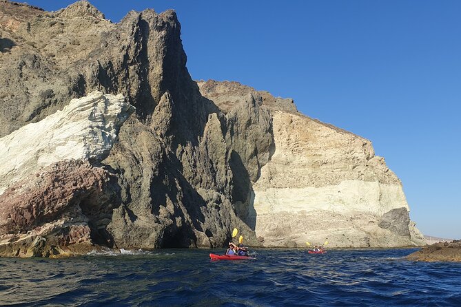 Santorini Sea Kayak - South Discovery, Small Group incl. Sea Caves and picnic - The Cancellation Policy